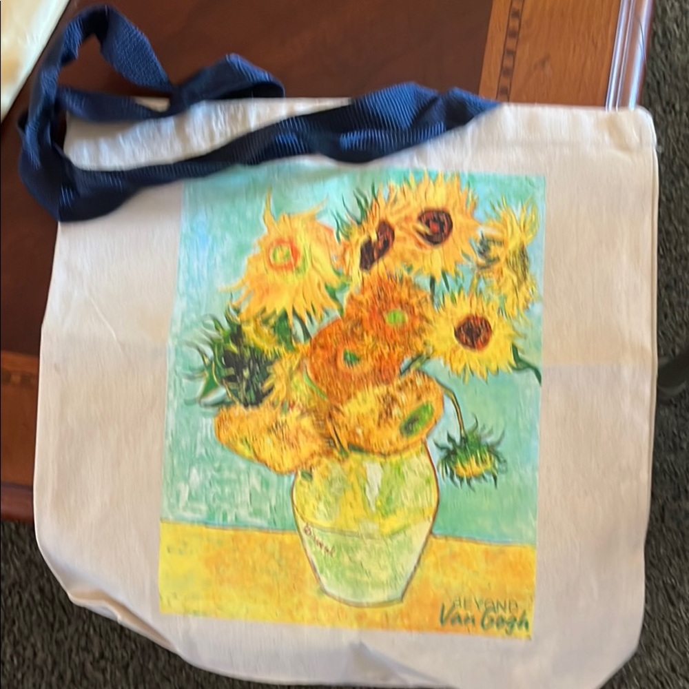 Van Gogh Sunflowers Canvas Tote Bag